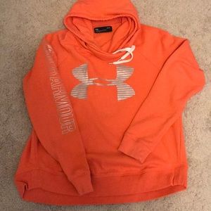 Under Armour Orange hooded sweatshirt
